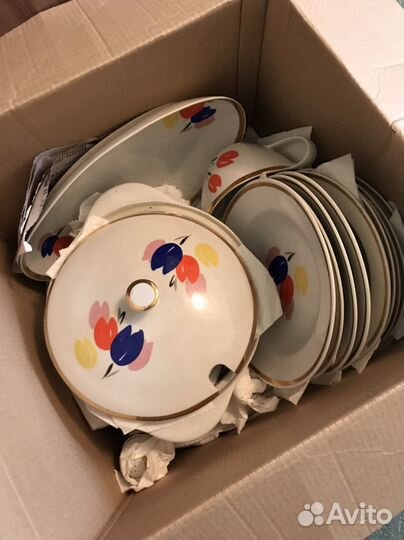 Столовый сервиз фарфор СССР Южно-уральский