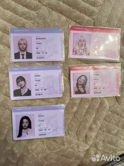 Карты k-pop twice