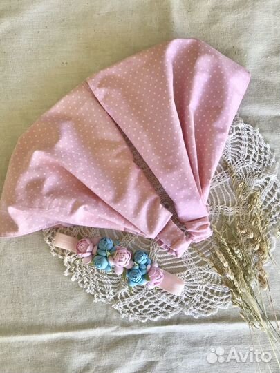 Косыночки на резинке, аксессуары для волос ручной