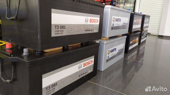 Аккумулятор 225Ач большой ассортимент грузовой