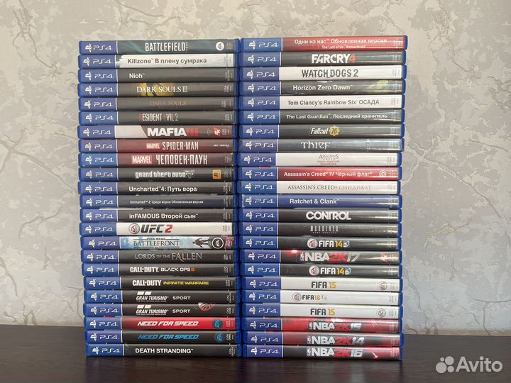 Диски игры для ps4