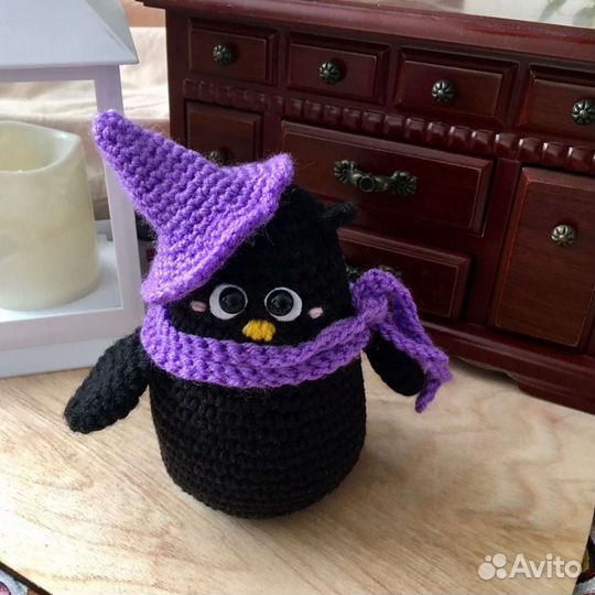 Игрушка вязаная сова