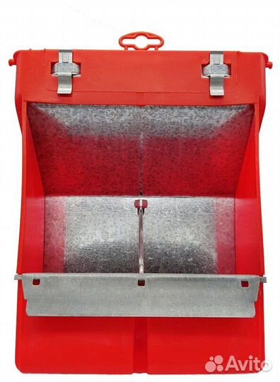 Кормушка для кроликов 2 секции пластик без крышки