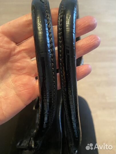 Сумка женская натуральная замша черная Италия