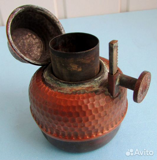 Горелка походная. Трофей с первой мировой. Медь