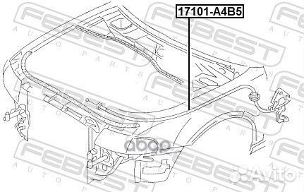 Трос капота Audi A4 95-01 17101A4B5 Febest