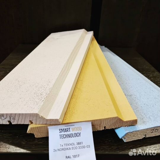 Доска окрашенная фасадная ворс и гладкостроганная