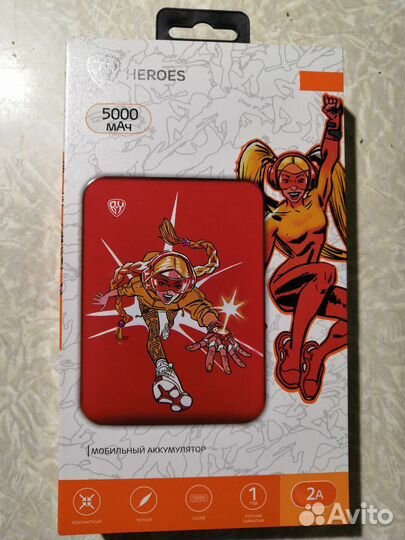 Мобильный аккумулятор powerbank 5000mAч