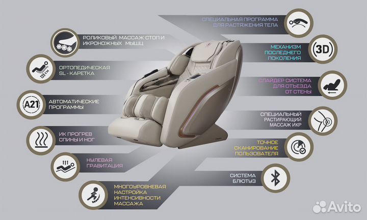 Массажное кресло Ikigai Narcotic(Япония)