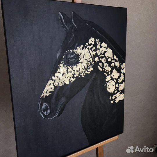 Картина маслом «Лошадь»