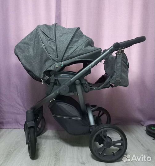 Коляска 2в1 Bebetto Holland LJ195 Графит