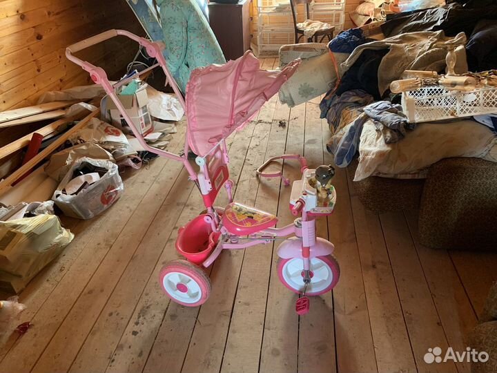 Детский велосипед с ручкой