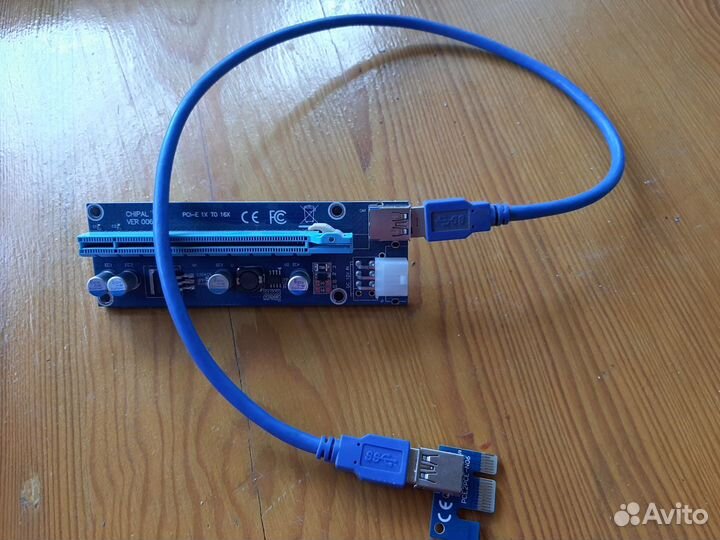 PCI-E Райзер 006C 6Pin Molex SATA / рейзер
