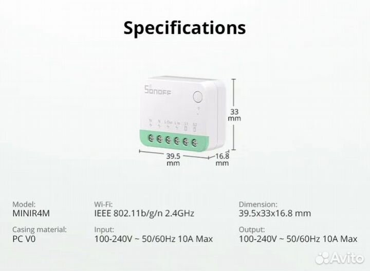 Sonoff mini r4 matter