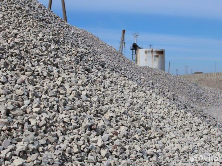 Щебень \ Отсев белый от трех кубов