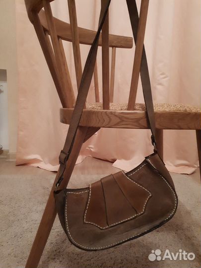 Сумка кожаная женская.ручная работа