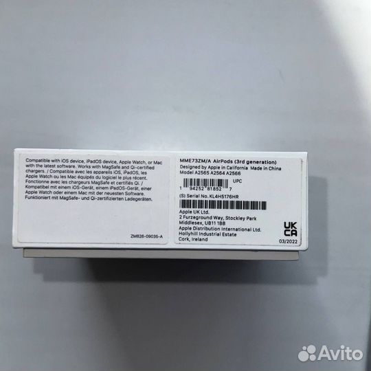 Наушники apple airpods 3