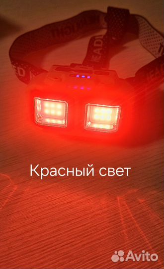 Сенсорный налобный фонарь с кейсом