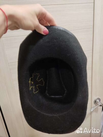 Шляпа фетровая черная