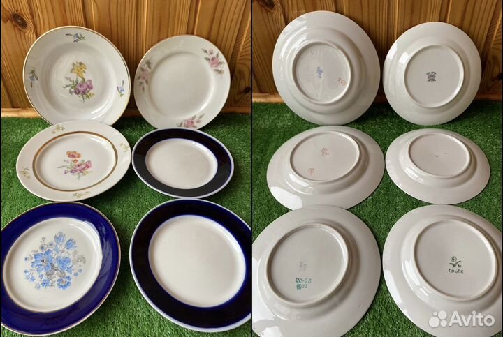 Фарфоровая посуда СССР Салатник тарелка Кахла