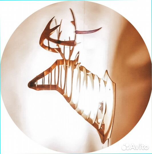 Декоративная голова оленя (лофт стиль)