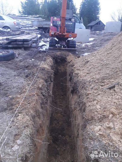 Услуги миниэкскаватора
