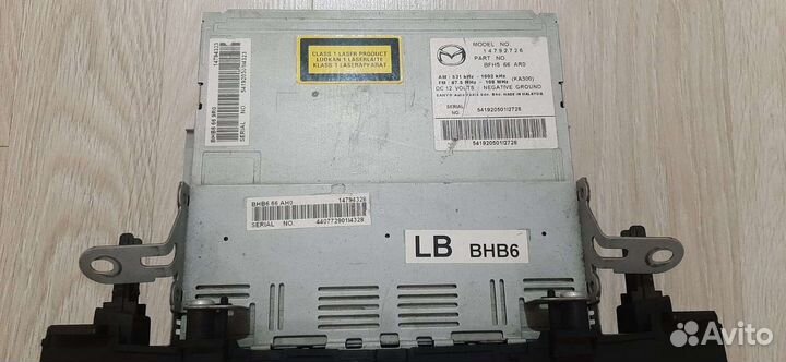 Магнитола штатная мазда 3 BL 2011