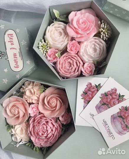 Букет из мыла, букет цветов, букет роз