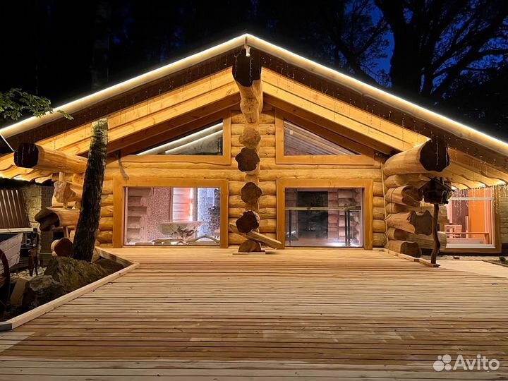 Русская баня на дровах