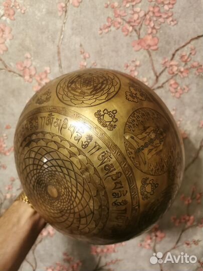 Поющая чаша Непал 21.5см нота ми 162 герц