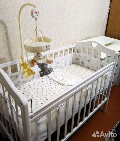 Кроватка Топотушки Оливия-5 и матрас