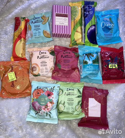 Твердое мыло Avon, Oriflame,faberlic