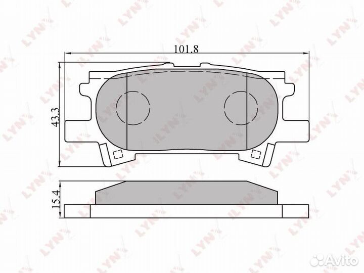 Колодки дисковые lynxauto BD-7534