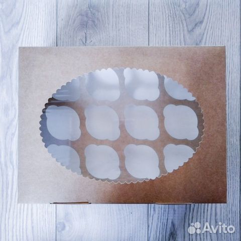 Коробка для 12 капкейков комплект 5 шт