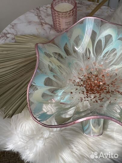 Конфетница, фруктовница, ваза для фруктов на ножке