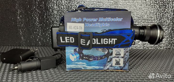 Налобный Туристический Фонарь Оптический зум