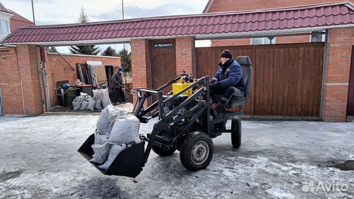Самодельный мини трактор погрузчик