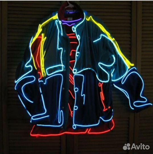 Светящийся гибкий неоновый шнур. 5метров