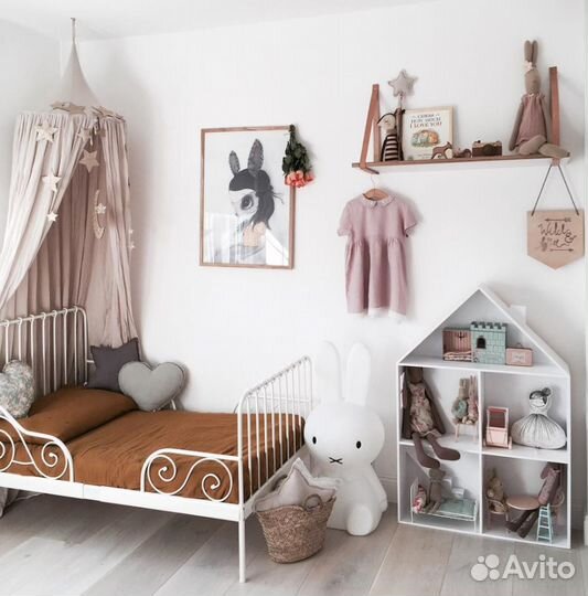 Детская кровать IKEA миннен