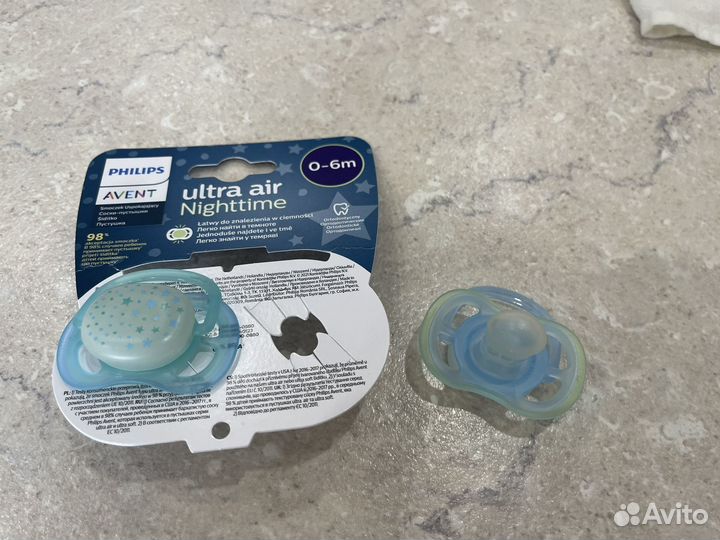Соска пустышка avent 0 6