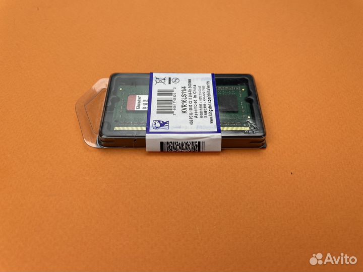 DDR3 L 4 GB 1600 mhz Kingston для Ноутбука Новая