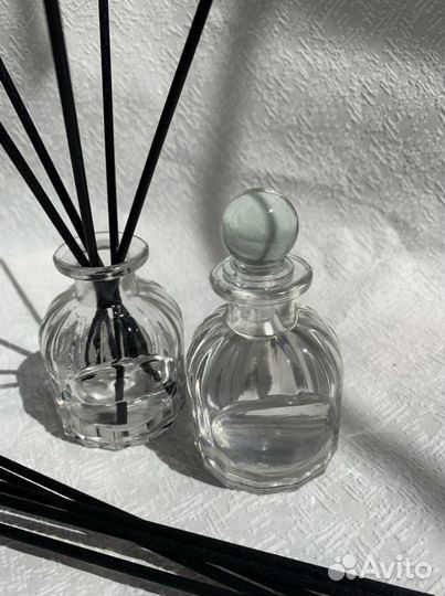 Стеклянная баночка с крышкой для диффузора 50 мл