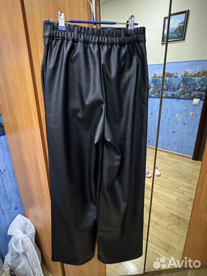 Кожаные брюки женские