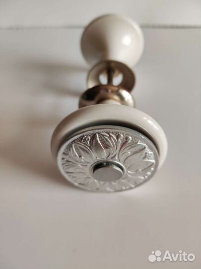 Дверная ручка новая двухсторонняя, Фаянсовая