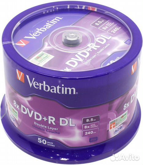 Диск DVD+R Double Layer 8.5Gb