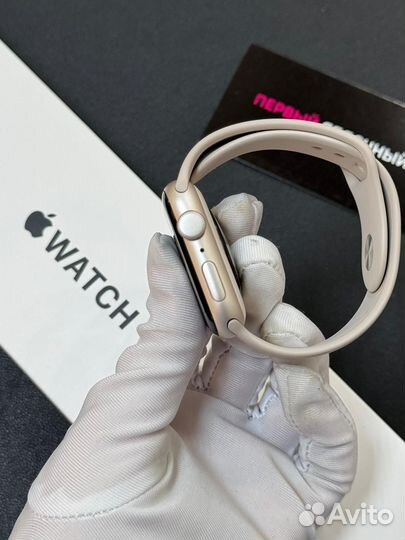 Apple Watch SE (2gen) 44mm Starlight. (Б/У.)