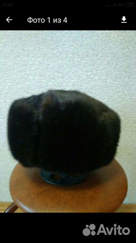 Норковая шапка-обманка мужская