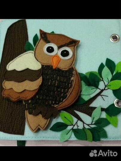 Развивающая книга из фетра