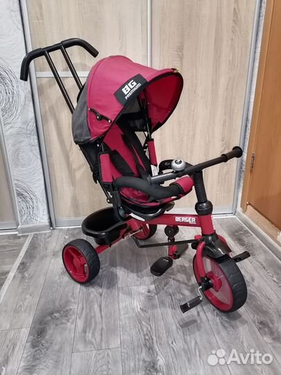 Велосипед Berger 3-х колесный с ручкой