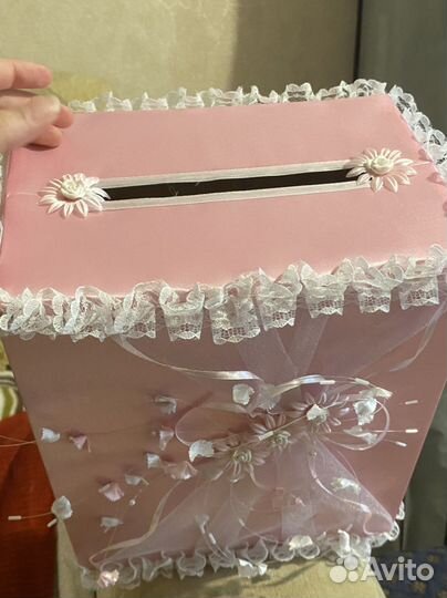 Коробка для денег на свадьбу и ползунки для денег